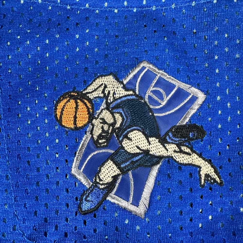 VTG Y2K All Star Pro Basketball Jersey Men 2XL Blue Gradient Hip Hop Dazzle - Picture 4 of 16